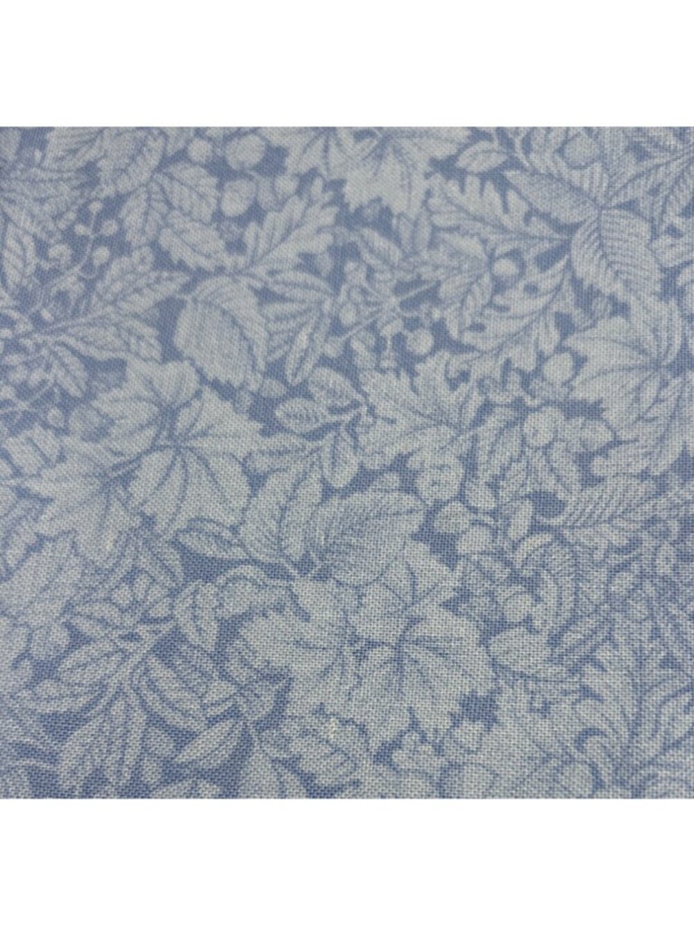 Blue Floral Cotton Fat Quarter 18x22" Quilting Fabric Crafts DIY Projects